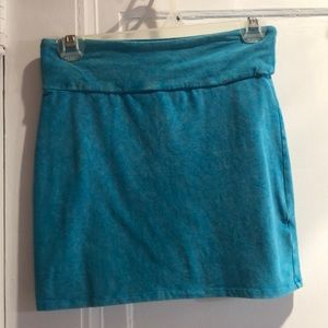 Teal bodycon skirt